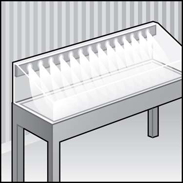 An illustration of a LED Display Case Light Fixtures