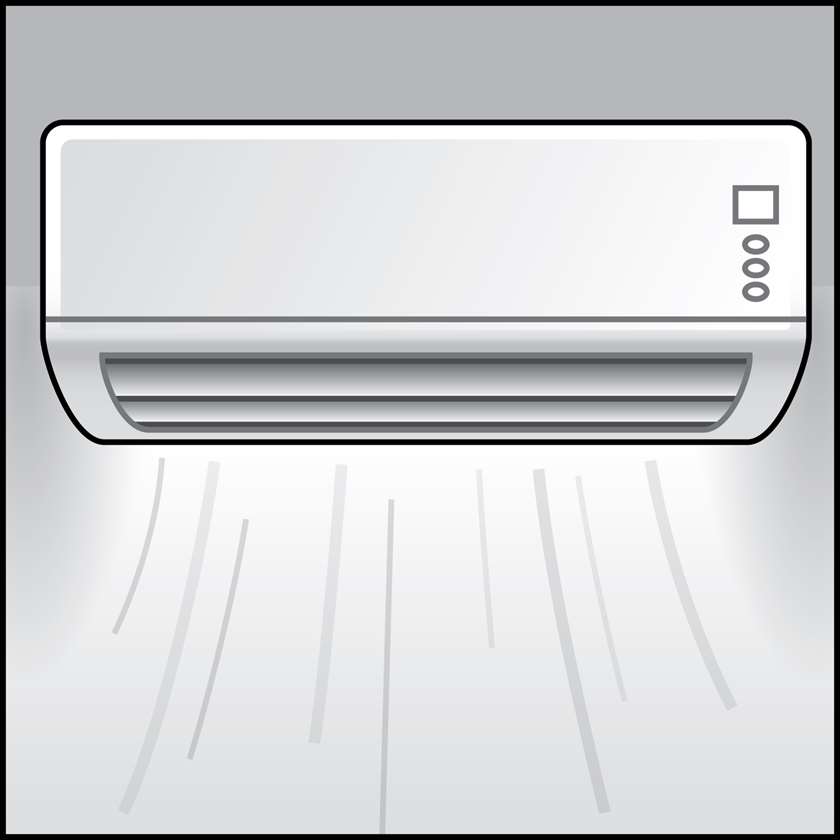 An illustration of a Ductless Heat Pumps  